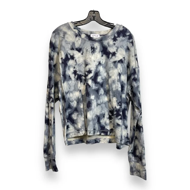 Sweatshirt Collar By Evereve In Tie Dye Print, Size: L