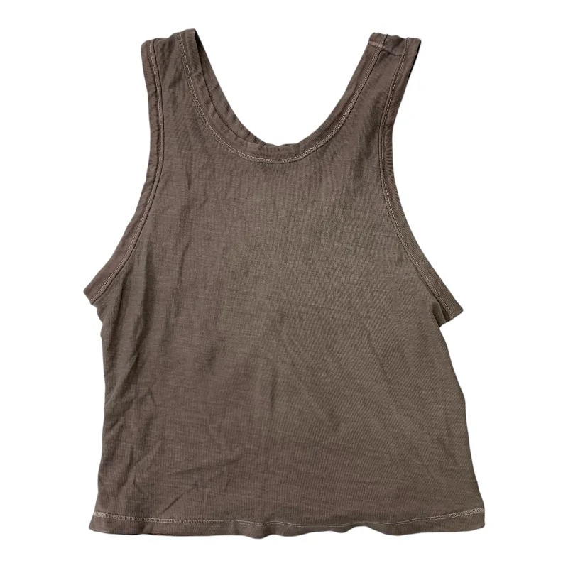 Top Sleeveless By Free People In Brown, Size: S