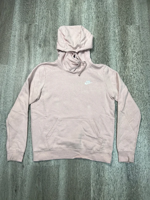 Sweatshirt Hoodie By Nike Apparel In Pink, Size: S