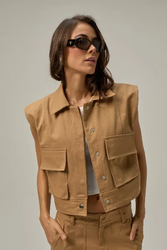 Irene Vest | Khaki