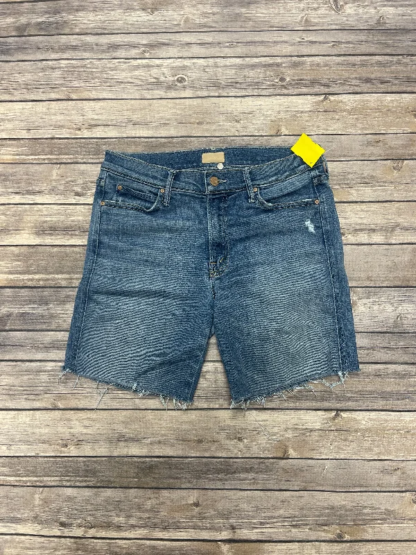 Shorts By Mother In Blue Denim, Size: 10