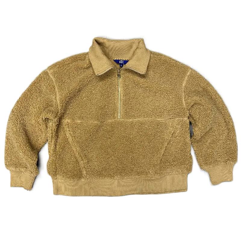 Sweatshirt Collar By Joy Lab In Tan, Size: L