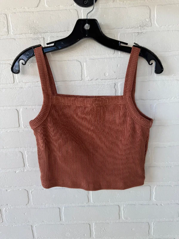 Top Sleeveless By Madewell In Tan, Size: S