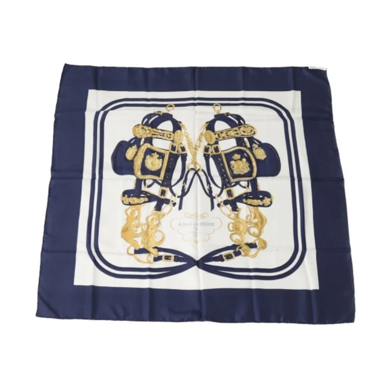 Hermes blue  Silk Scarf (Pre-Owned)