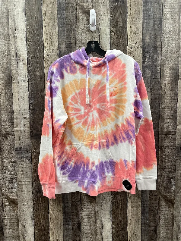 Sweatshirt Hoodie By Ivory Ella In Tie Dye Print, Size: S