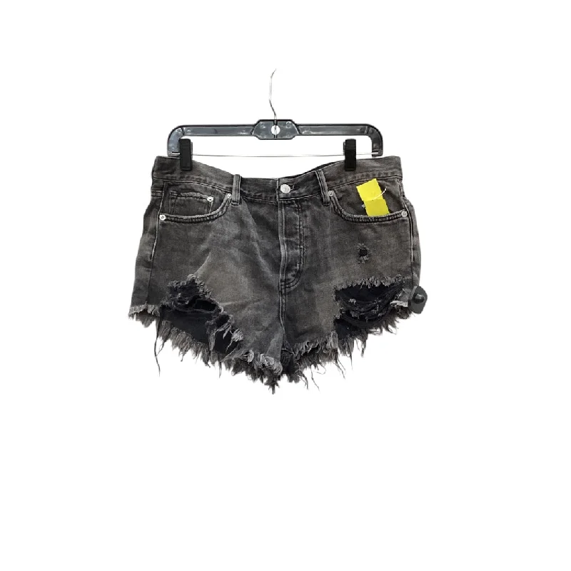 Shorts By Free People In Black Denim, Size: 8