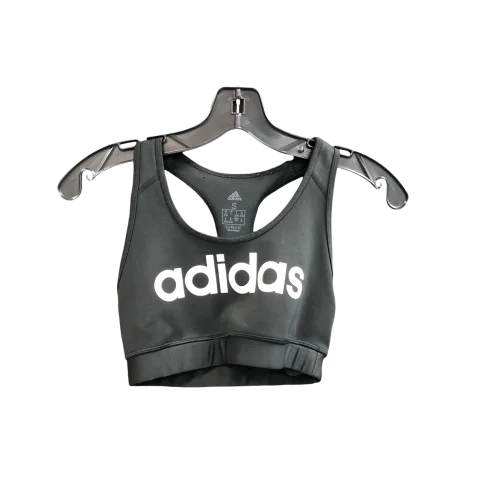 Athletic Bra By Adidas In Black & White, Size: S