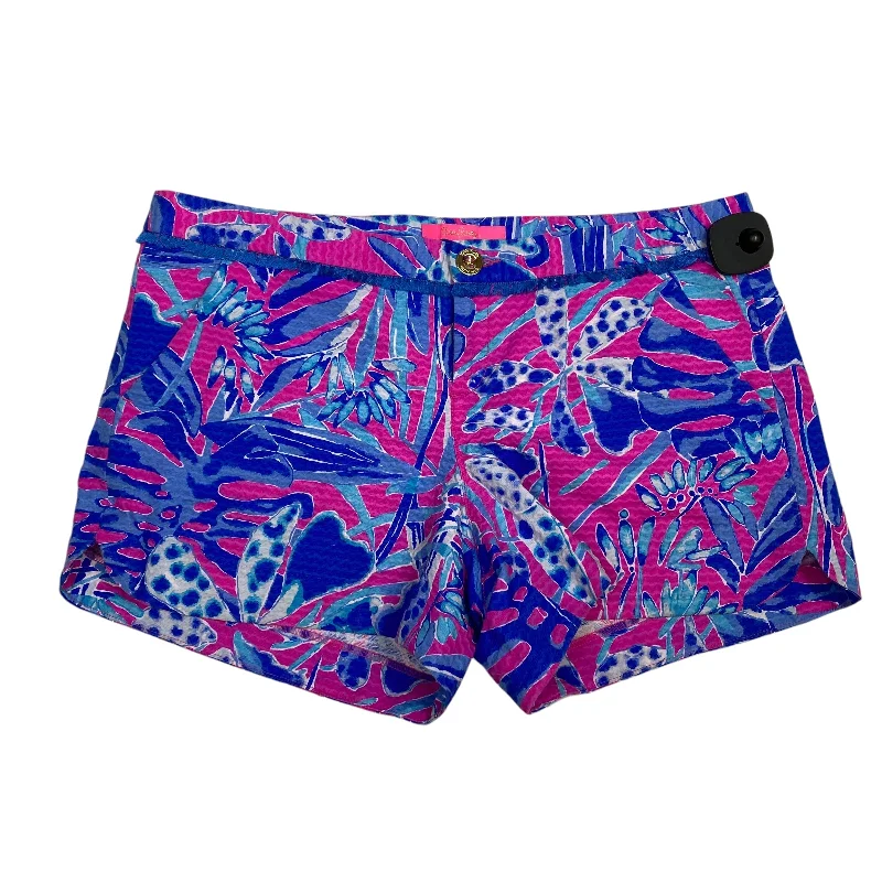 Shorts Designer By Lilly Pulitzer In Blue & Pink, Size: 10