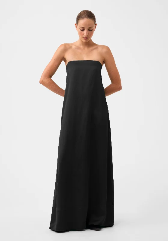 Willow Strapless Dress_Black