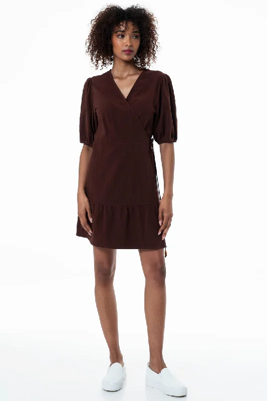 Wrap Dress _ 153758 _ Chocolate