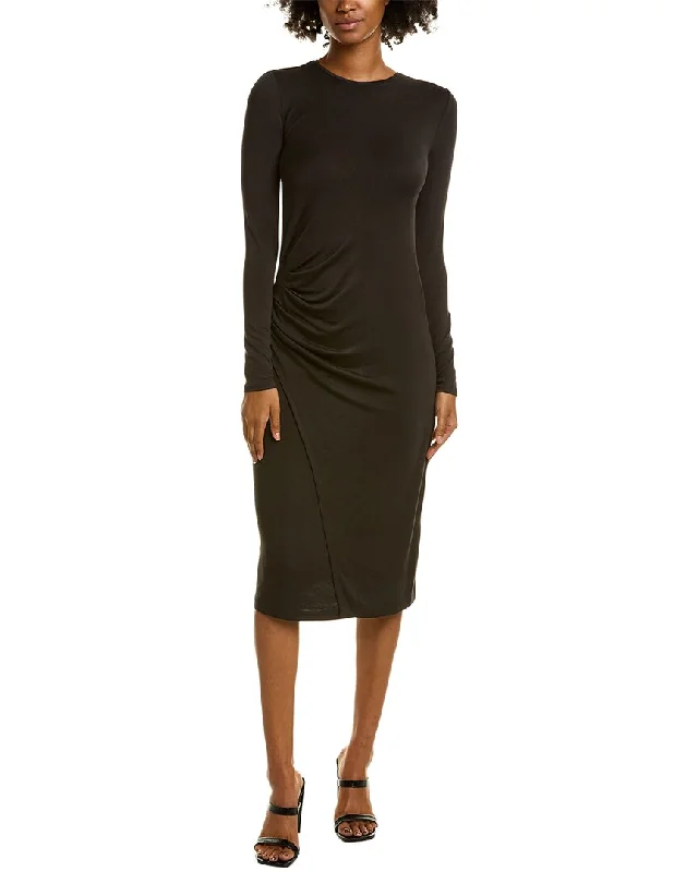 Vince Gathered Midi Dress