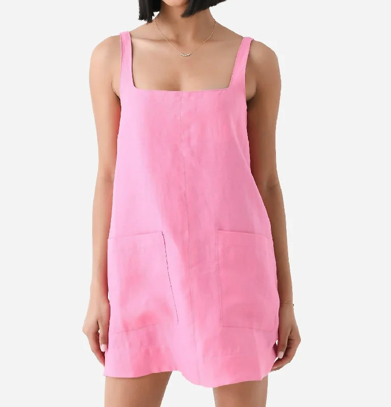 Delphi Mini Dress In Rose