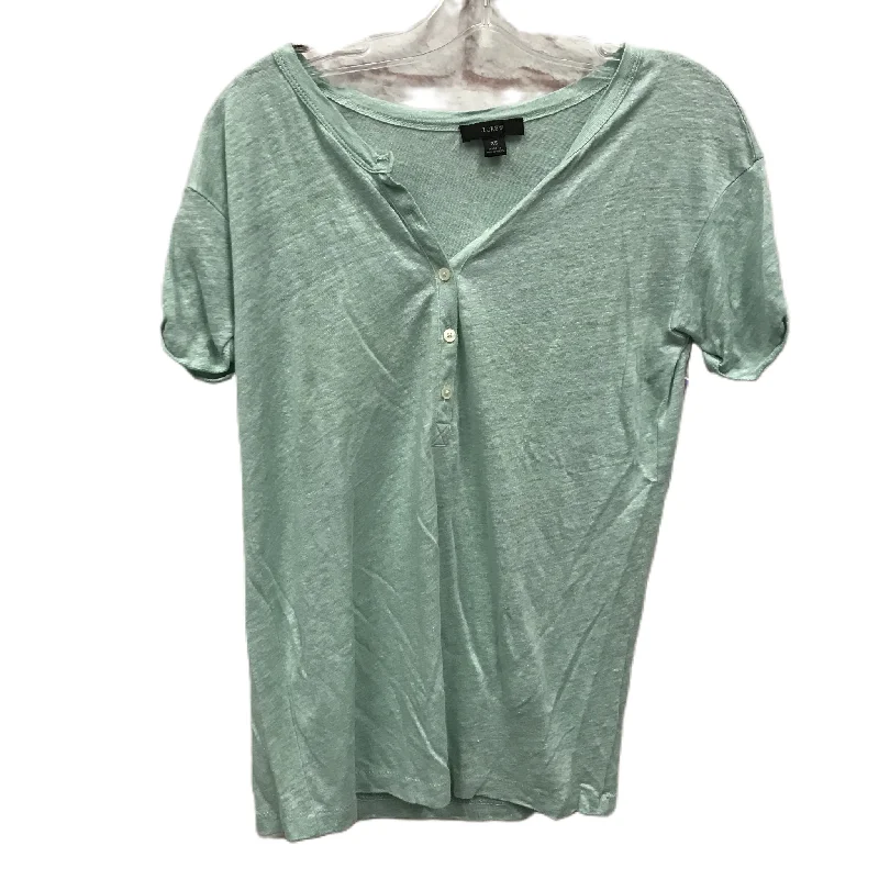 Green Top Short Sleeve By J. Crew, Size: Xs