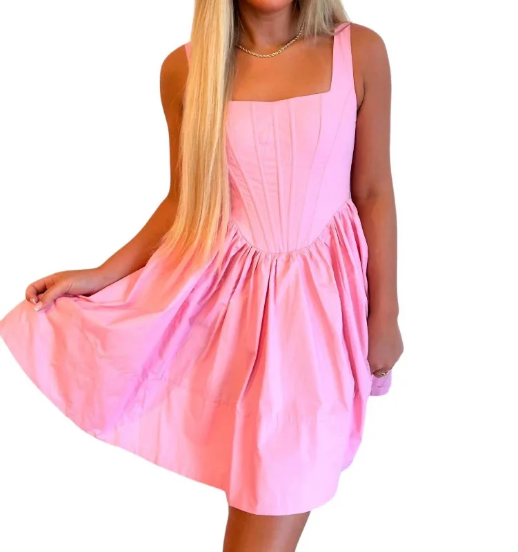 Junie Mini Dress In Pink