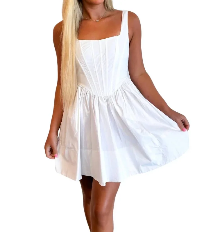 Junie Mini Dress In White