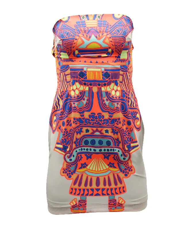 Mara Hoffman Back-tie Bodycon Mini Dress in Multicolor Polyester