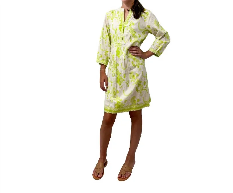 Maye Mini Dress In Lime