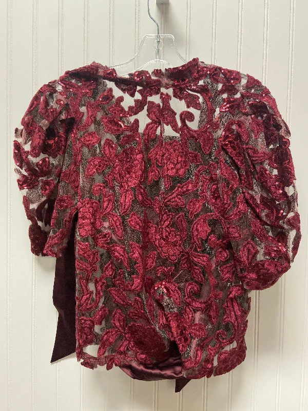 Purple Top Short Sleeve Anthropologie, Size Xs