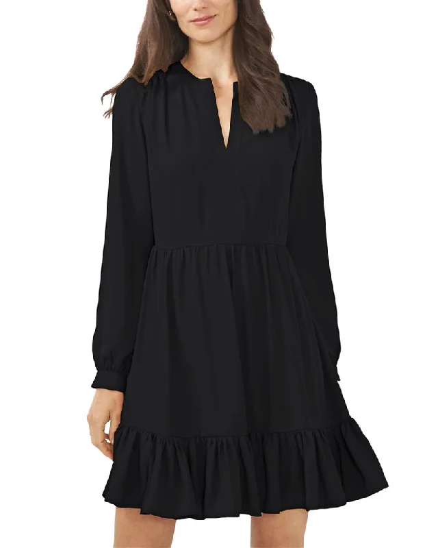 Vince Camuto Split Neck Mini Dress