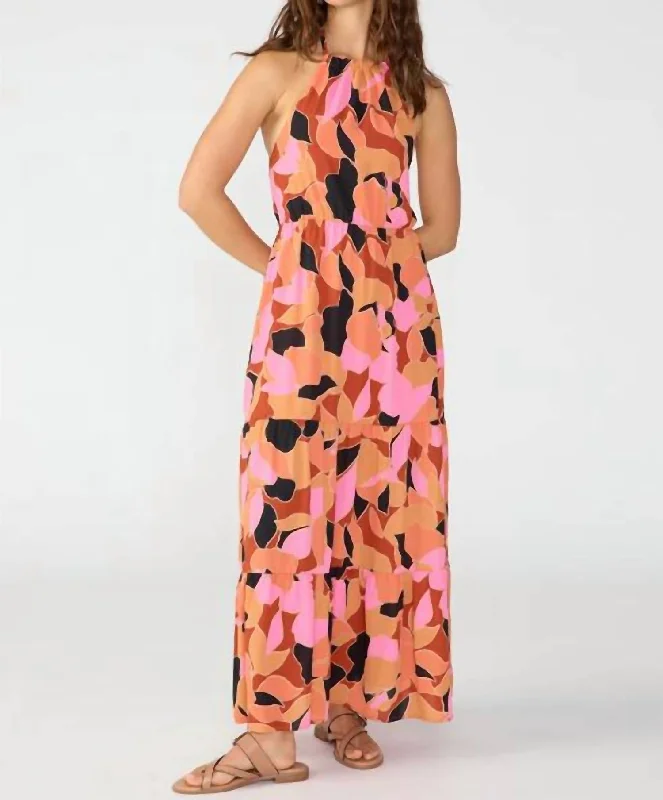 Backless Maxi Dress In Solar Power