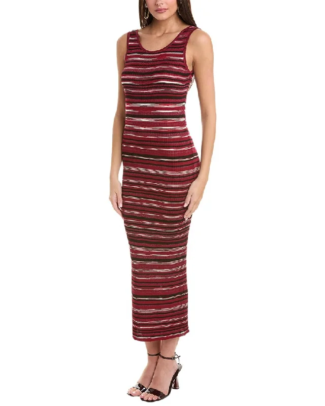 M Missoni Ribbed Knit Maxi Dress