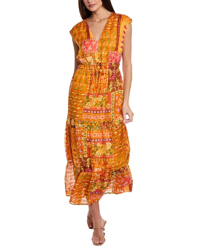 Marie Oliver Indy Linen-Blend Maxi Dress