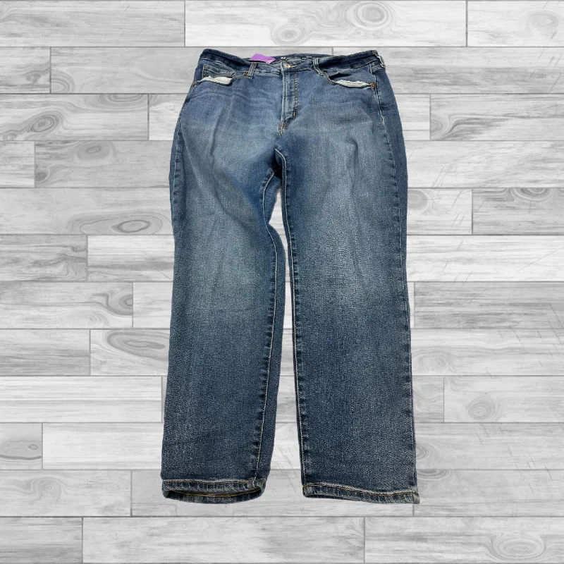 Jeans Straight By Old Navy In Blue Denim, Size: 16