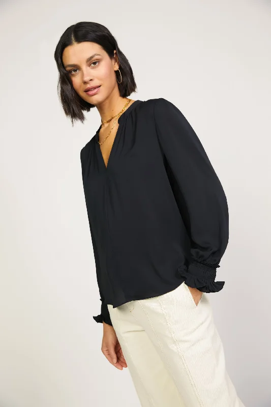 Pleated Cuff Blouse