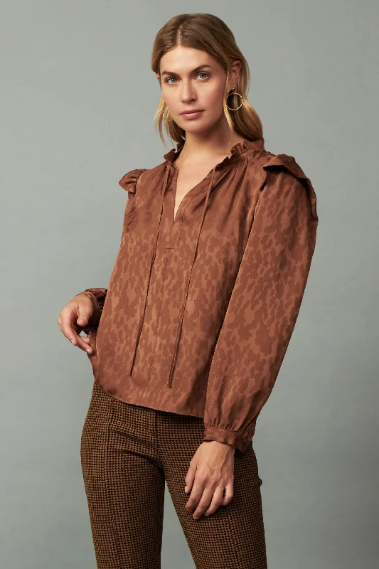 Autumn Puff Sleeve Blouse