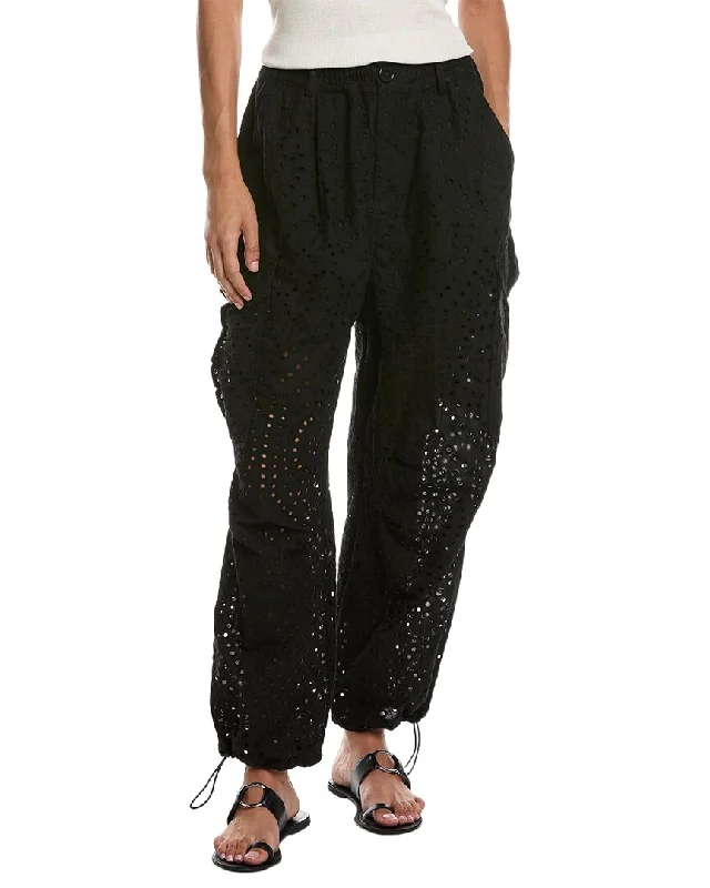 CHRLDR Sia Loose Eyelet Cargo Pant