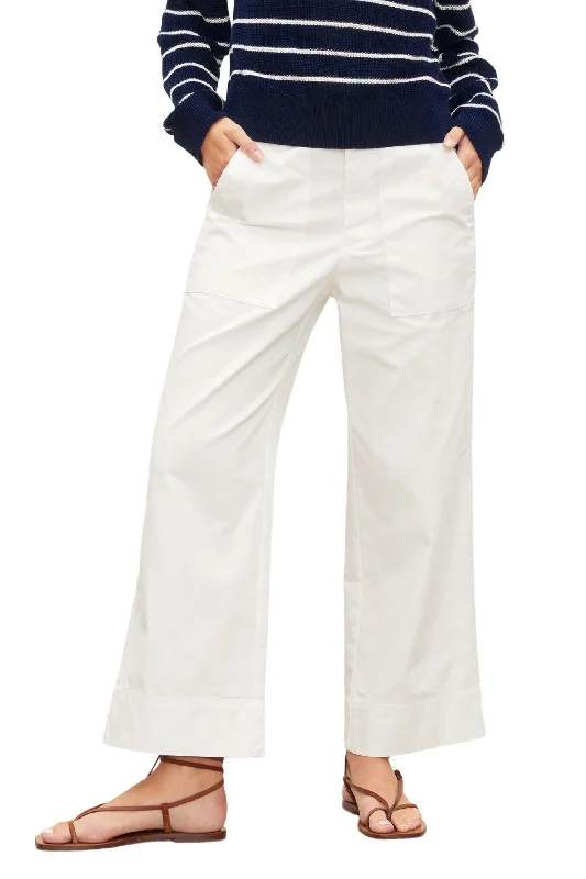 Cotton Canvas Mya Pant In Sleet