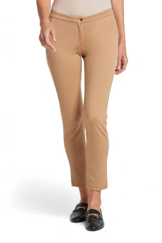 Gloria Ponte Pant In Camel