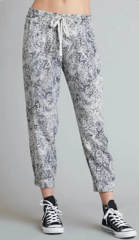 Jogger Pant- Moonstone In Moonstone Snake