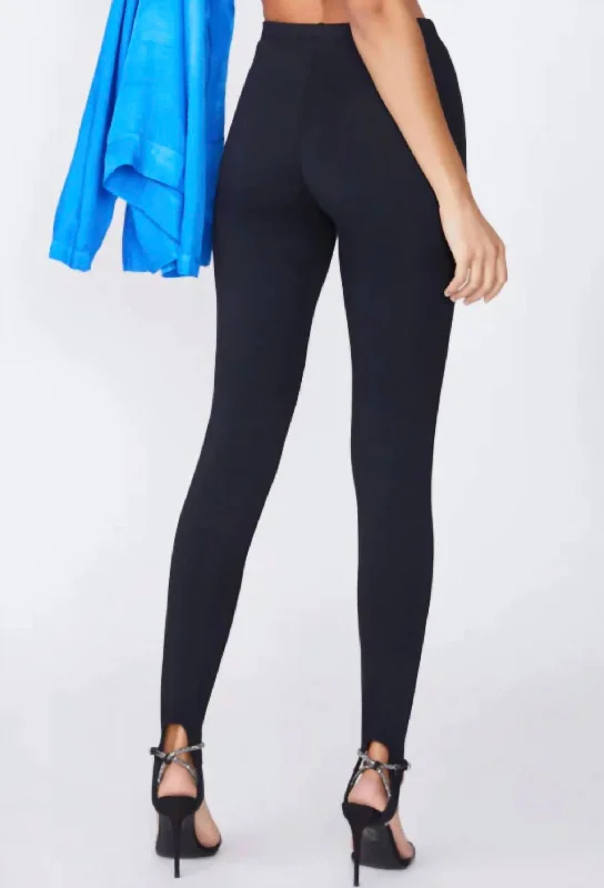 Softest Fleece Stir-Up Pant In Black