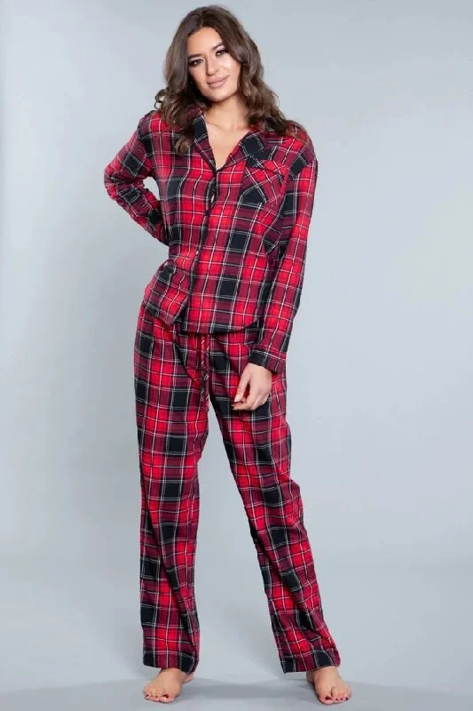 Saige Flannel Pajamaa Set