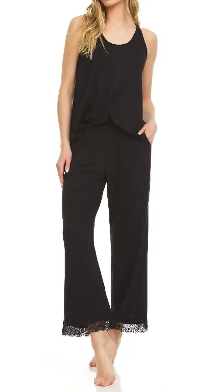 Stephanie Iic Pajama Set In Black