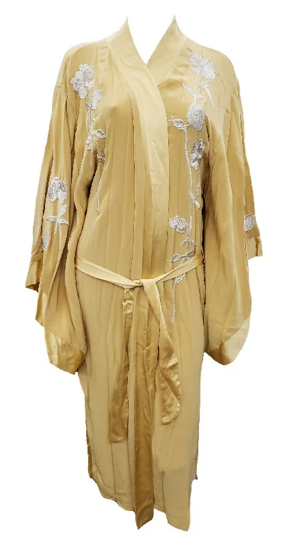 Women's Pastel Reversible Kimono In New Wheat